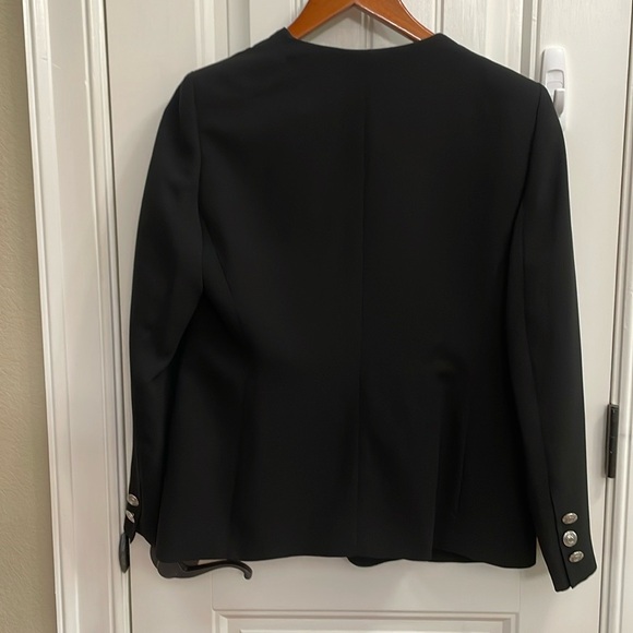 KASPER black blazer with silver buttons.  4P - Picture 6 of 8